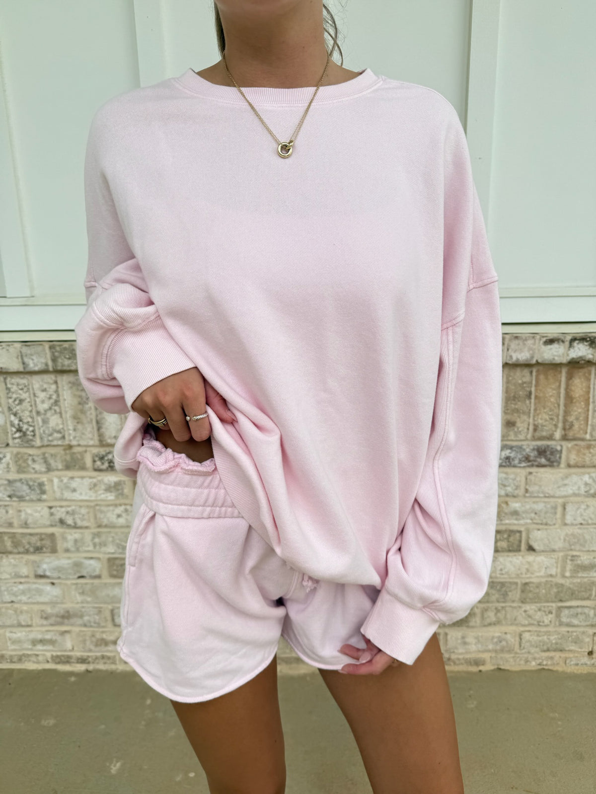 Light Pink Soft Lounge Crewneck