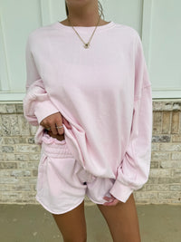 Light Pink Soft Lounge Crewneck