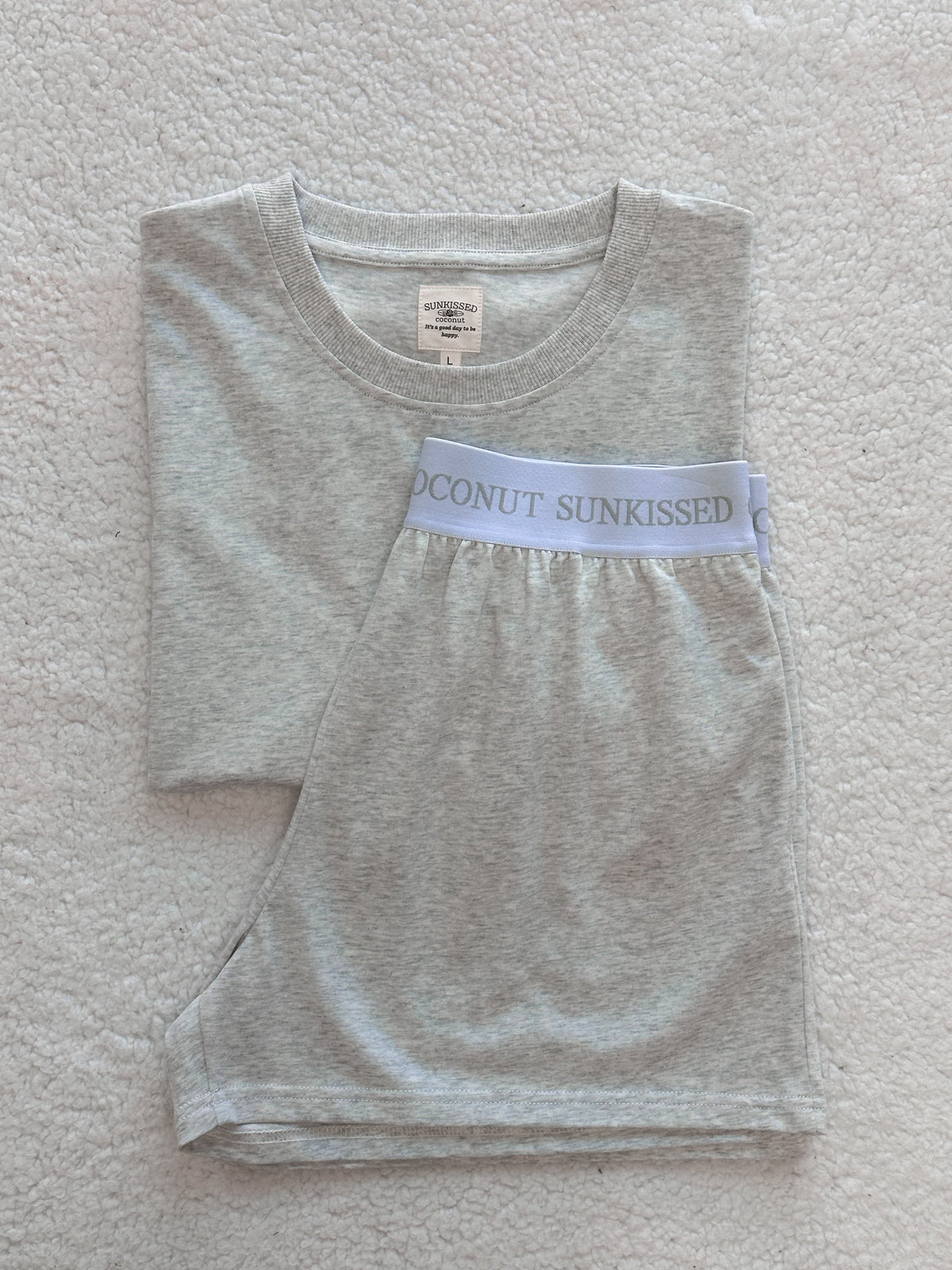 Pearl Grey Basic Watercolor Slightly Cropped Blank Tee