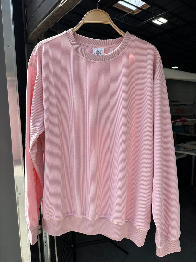Basic Corduroy Sweatshirts - Sunkissedcoconut