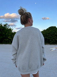 Afternoon Grey Basic Blank Sweatshirt