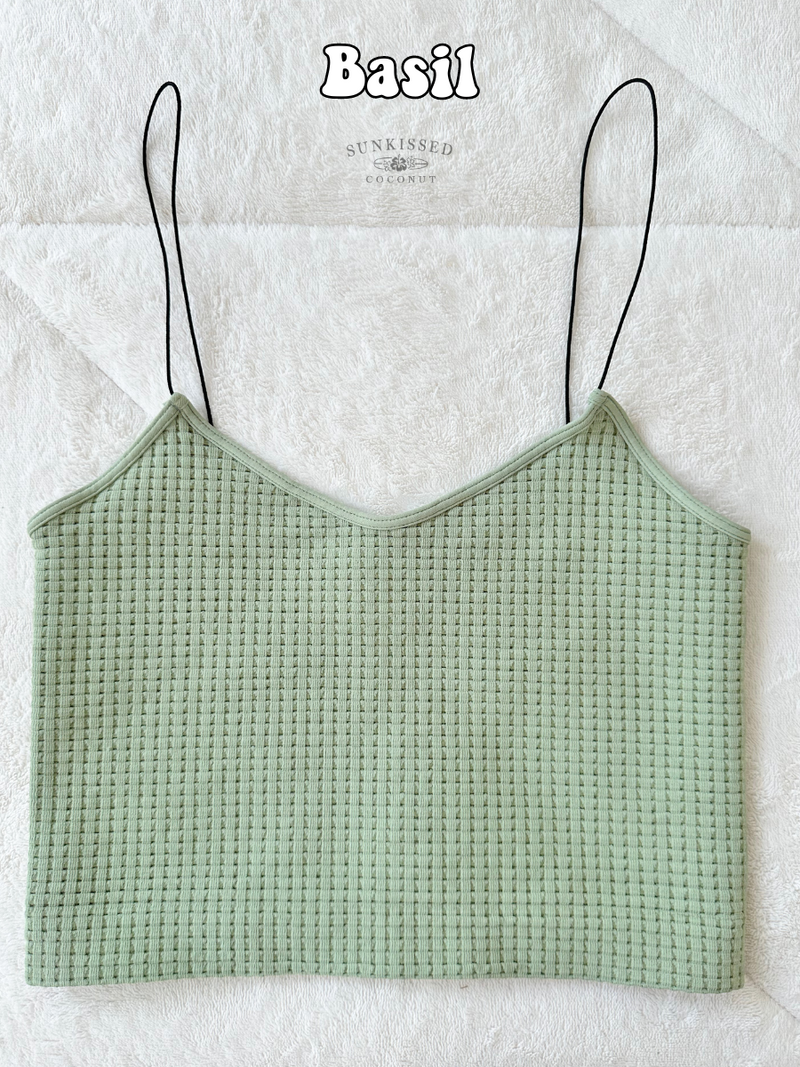 Neutral Waffle Seamless Camis - Sunkissedcoconut