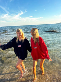 American Flag Embroider V-Neck Sweatshirt