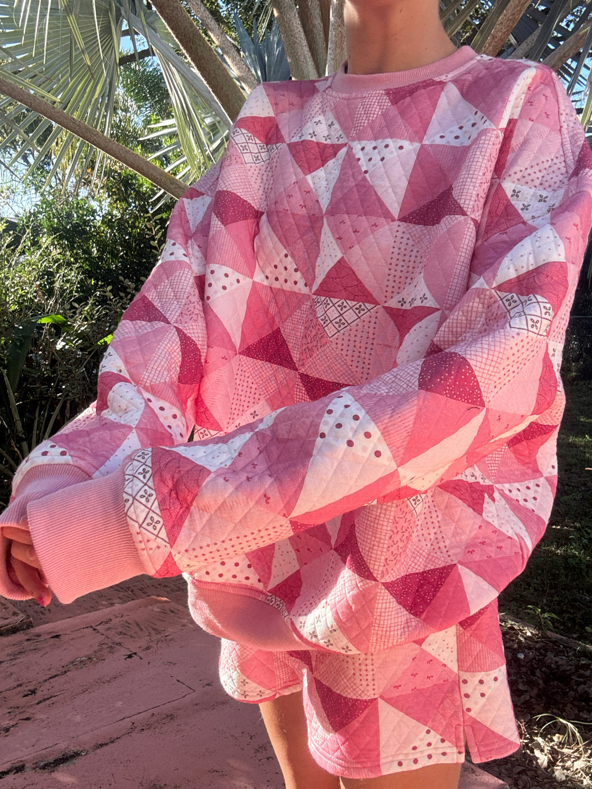 Gemma Quilted Patchwork Sweatshirt