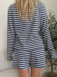 Striped Knit Loungewear Shorts