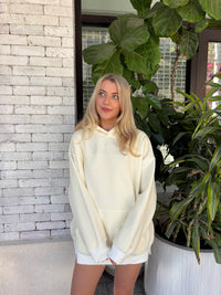 Baby Yellow and White Big Striped Hoodie