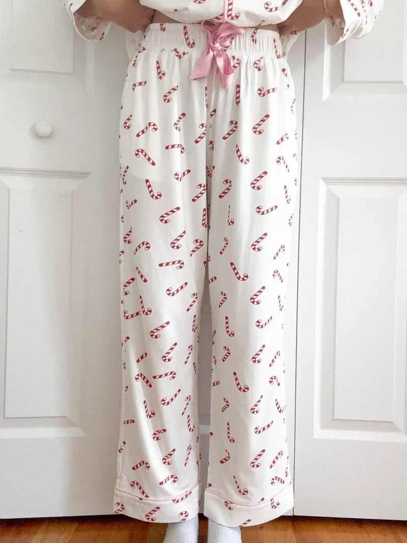 Candy Cane Holiday Christmas Pajama Pants Small Candy Cane Holiday Christmas Pajama Pants Small