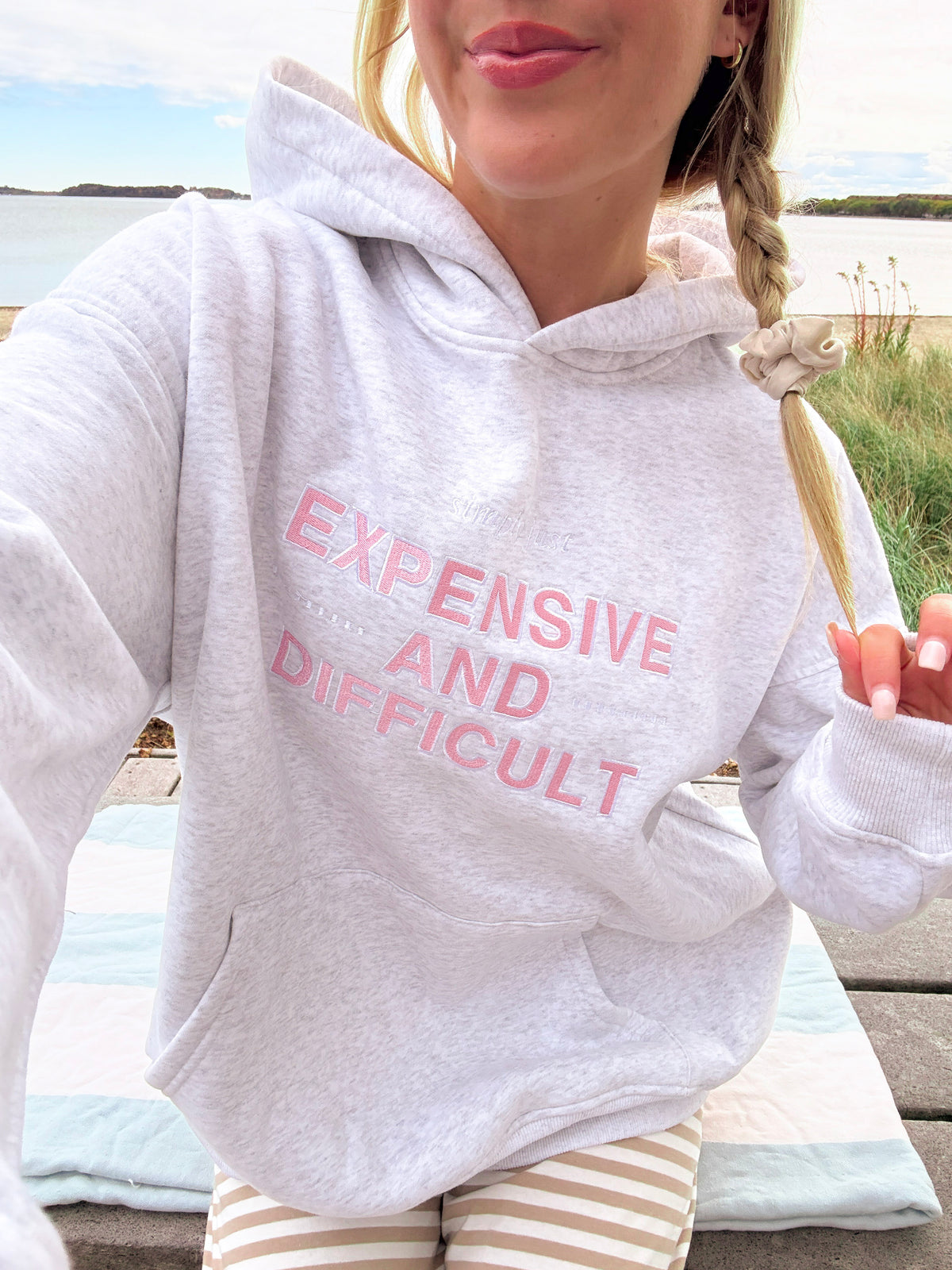 Expensive And Difficult Embroider Hoodie