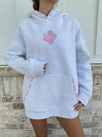 Golden Coast Bloom Embroidered Hoodie