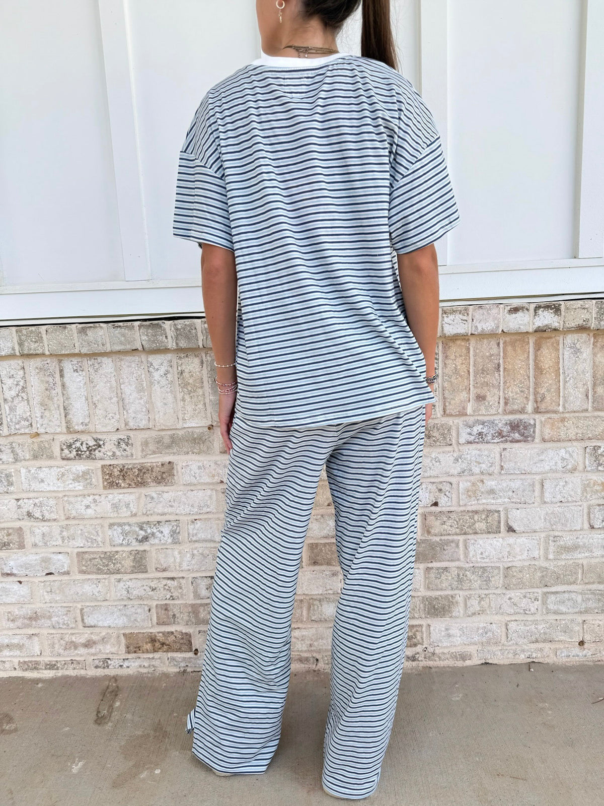 Ella Striped Flare Lounge Pants