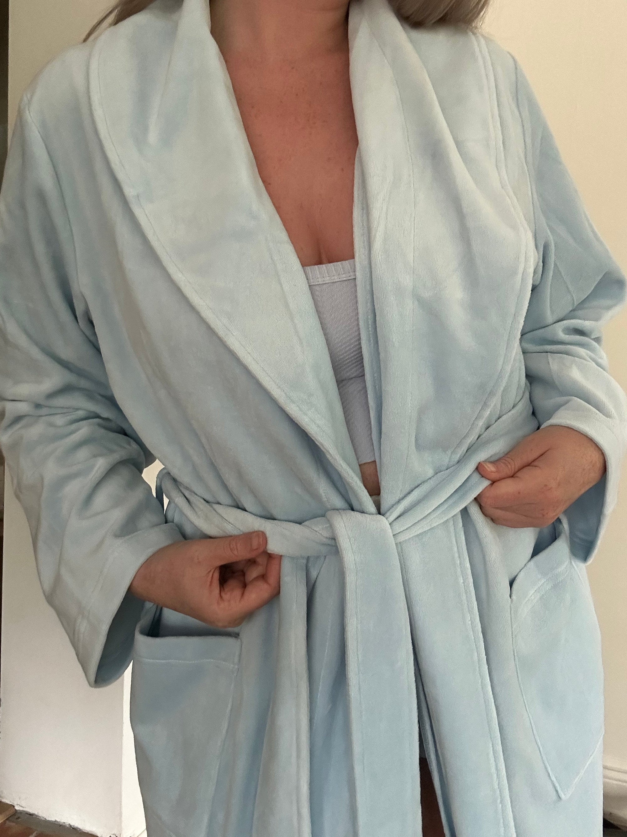 Light Blue Dream Hotel Robe