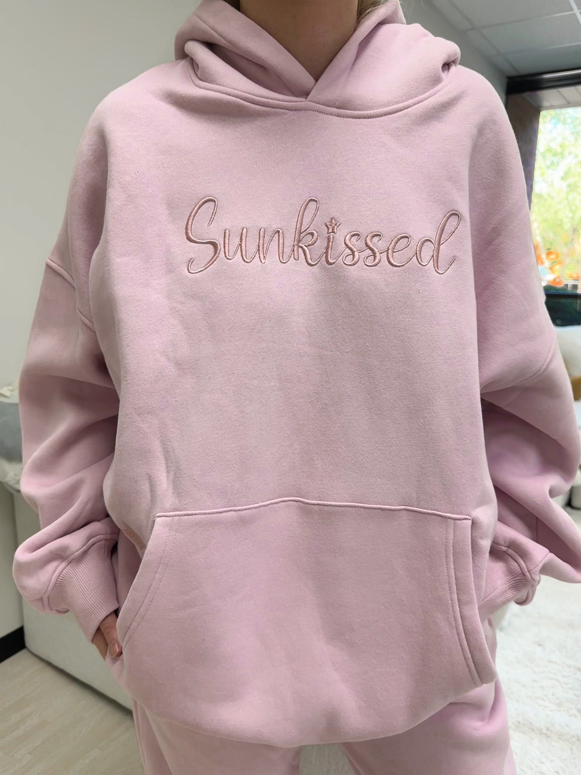 Sunkissed Cursive Embroider Hoodie