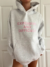 Expensive And Difficult Embroider Hoodie