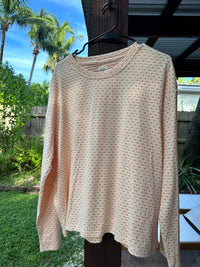Polka Dot Long Sleeve Pajama Top