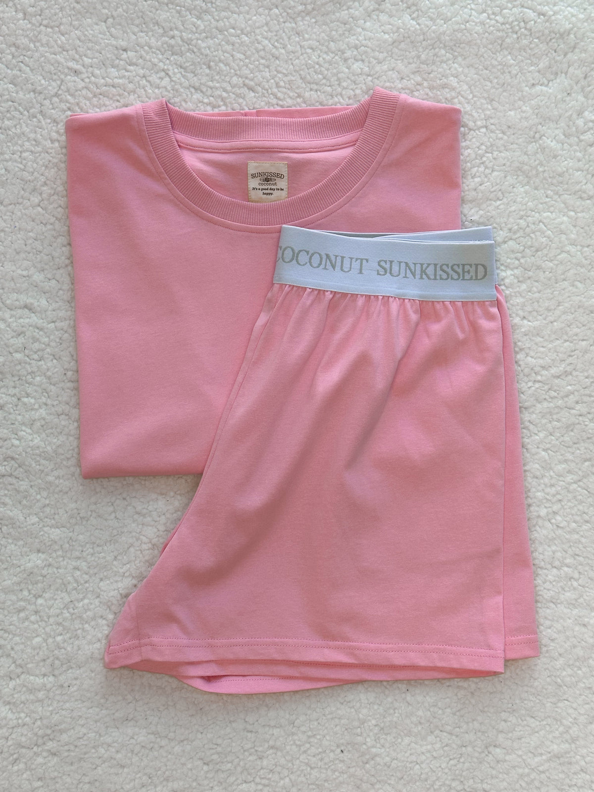 Lush Pink Basic Slightly Cropped Blank Tee