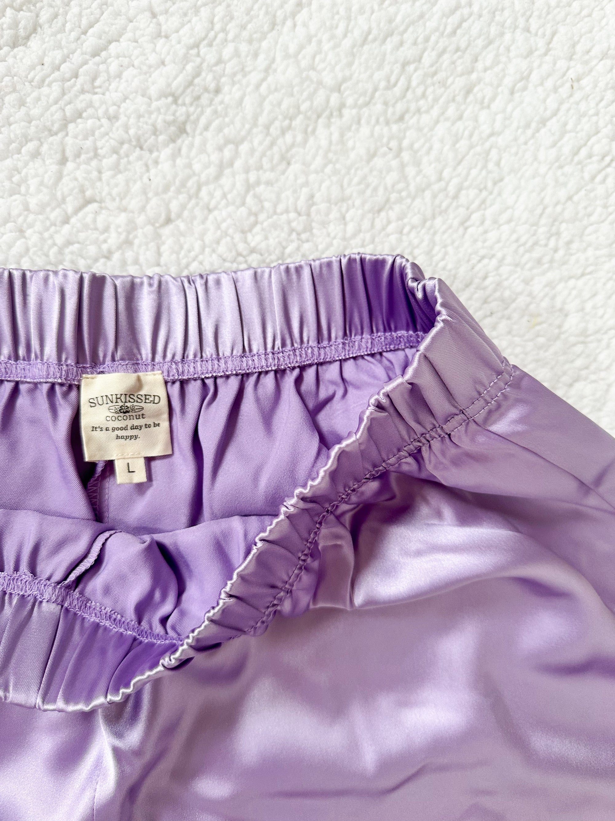 Champagne Purple Pajama Set