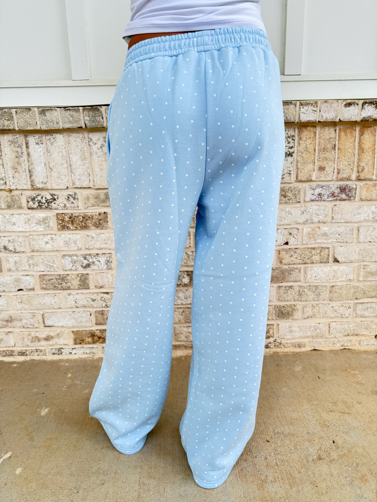 Polka Dot Flare Sweatpants