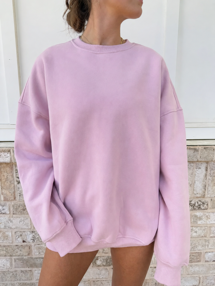 Mauve Mist Basic Blank Sweatshirt