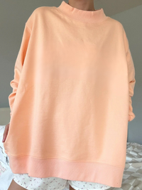 Blank Mockneck Oversized Sweatshirt 100% Cotton