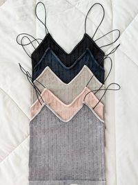 NEUTRAL VINTAGE RIBBED SEAMLESS TANKTOPS - Sunkissedcoconut
