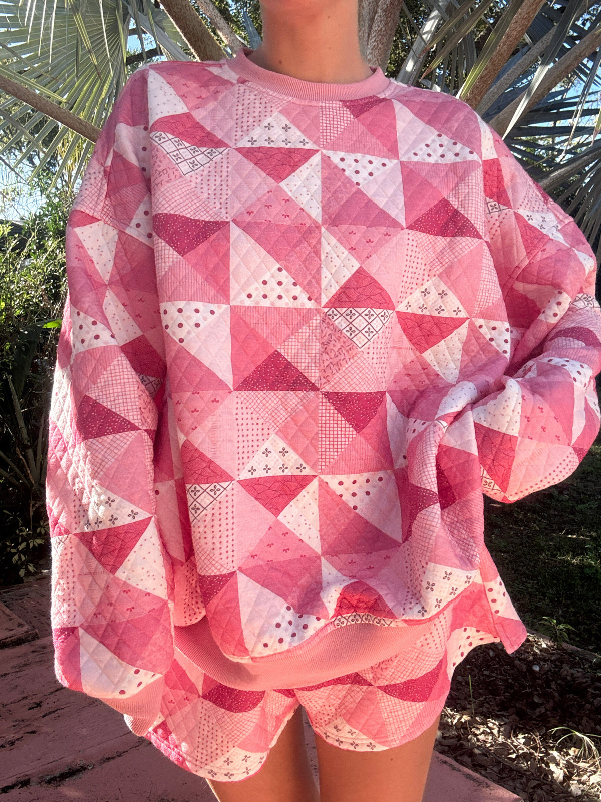 Gemma Quilted Patchwork Sweatshirt