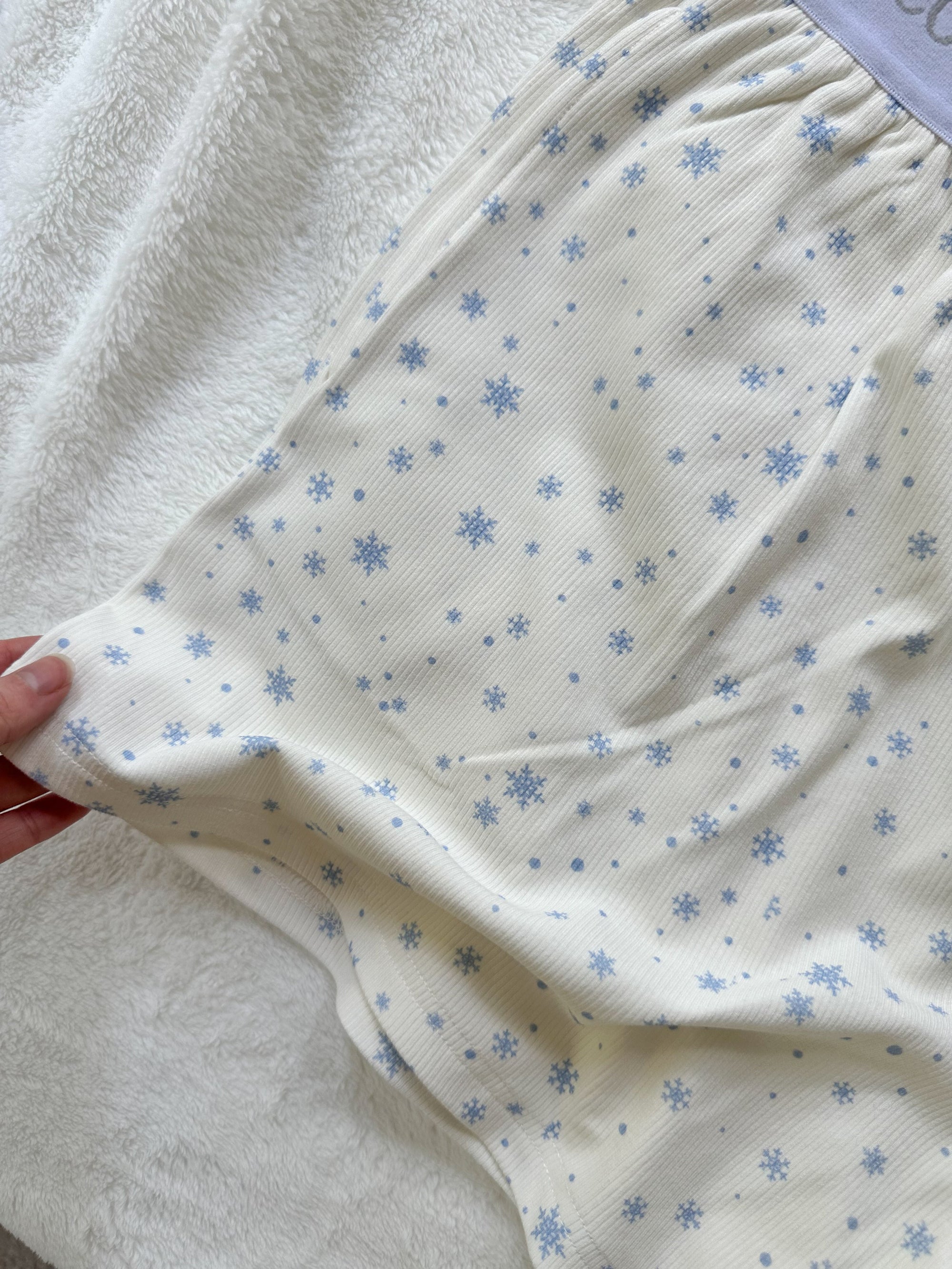 Snowflake Sunkissedcoconut Pajama Shorts