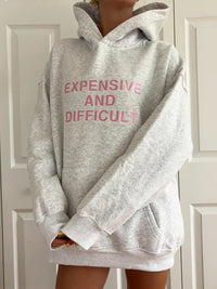 Expensive And Difficult Embroider Hoodie