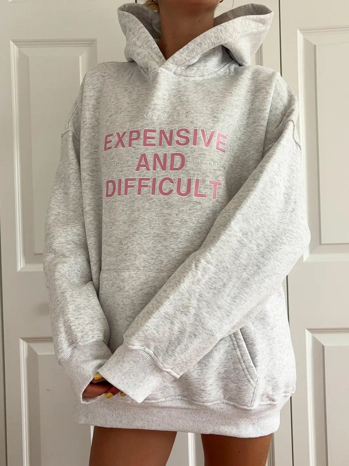 Expensive And Difficult Embroider Hoodie