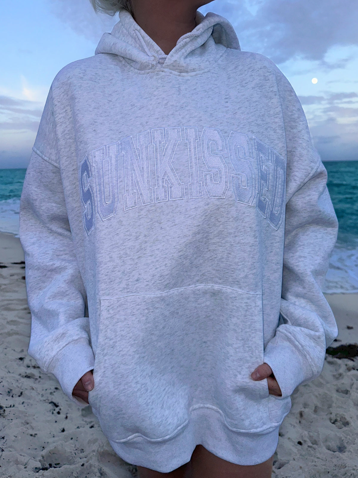 Sunkissed Collegiate Embroider Oversized Hoodie