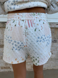 Christmas Holiday Quilted Shorts