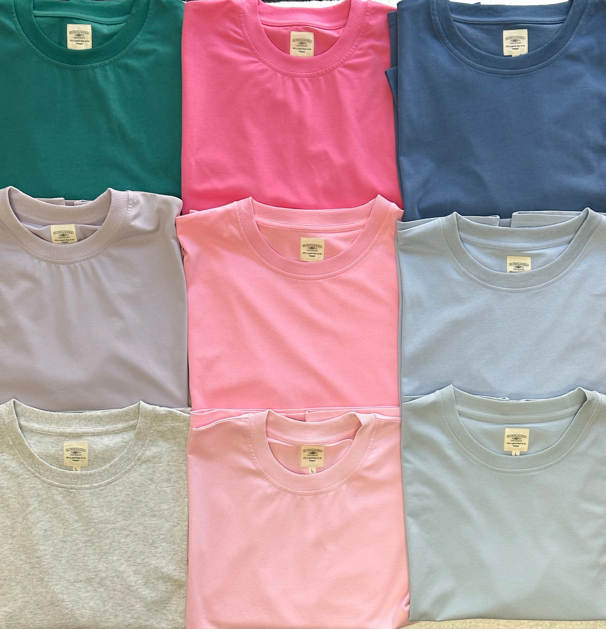 Italian Purple Basic Slightly Cropped Blank Tee