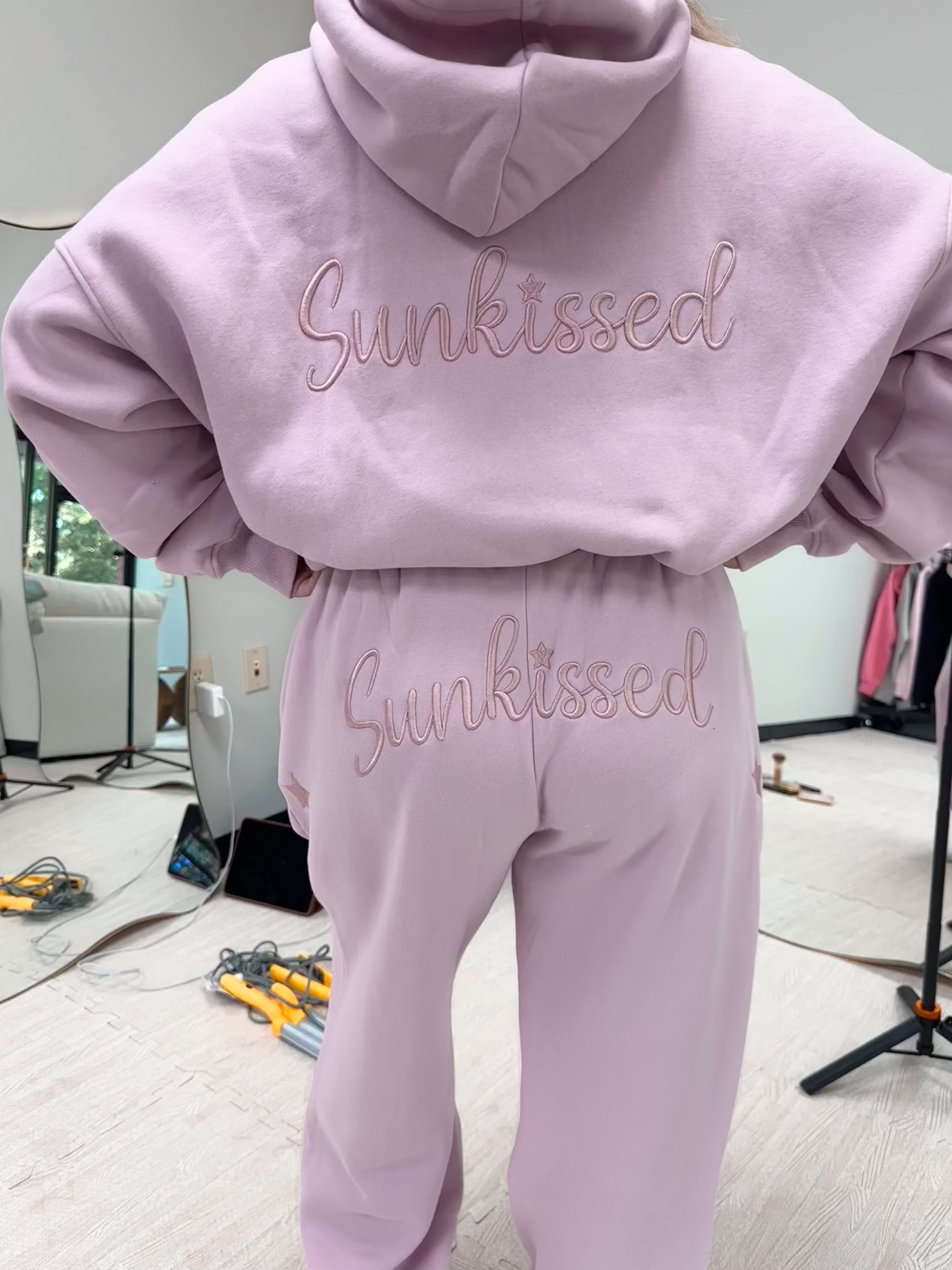 Sunkissed Cursive Embroider Jogger Sweatpants