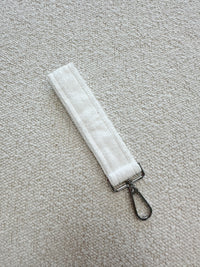 White Towel Handmade Keychain