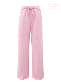 Polka Dot Flare Sweatpants