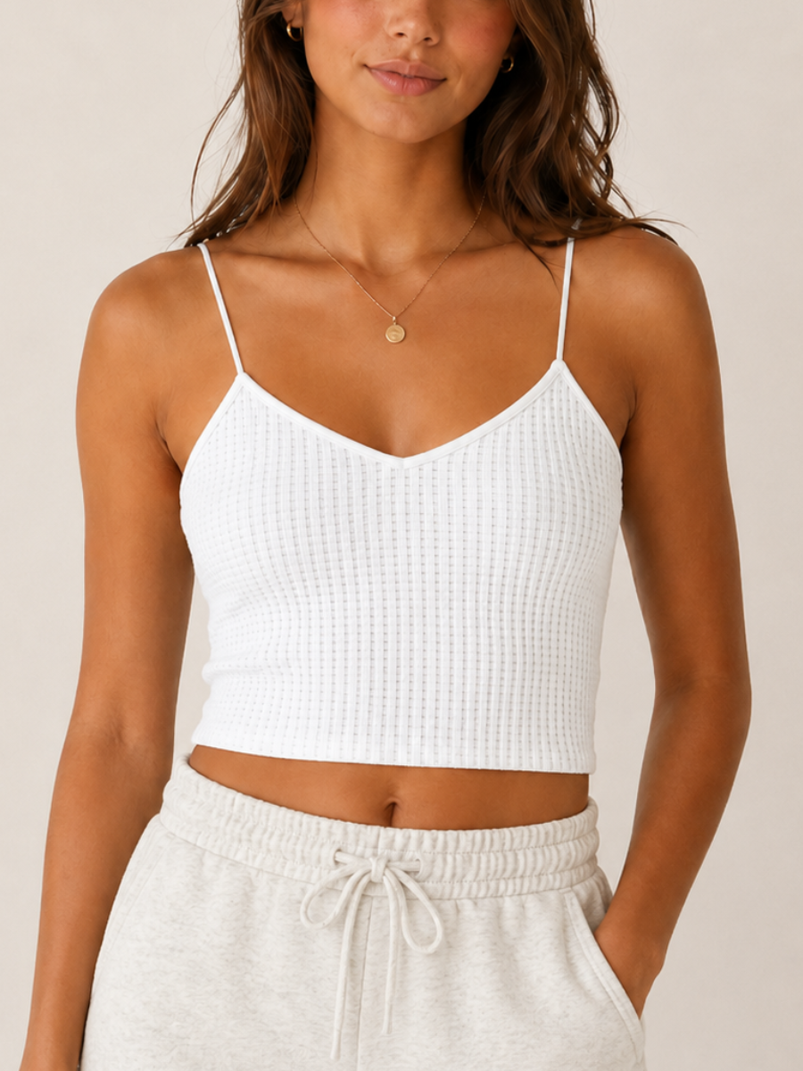 Neutral Waffle Seamless Nikibiki Camis