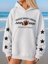 Friday Night Lights Game Day Football Embroider Hoodie