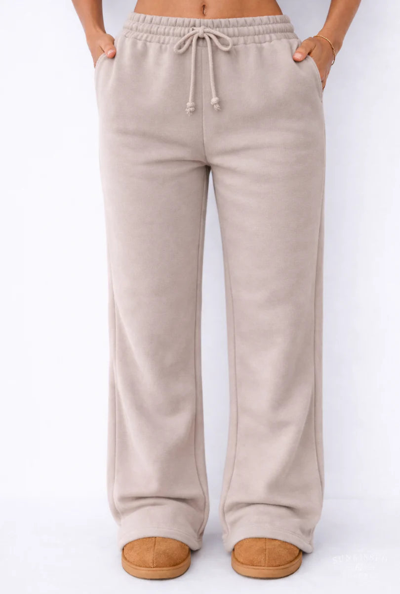 Sunkissedcoconut Plush Signature Flare Sweatpants