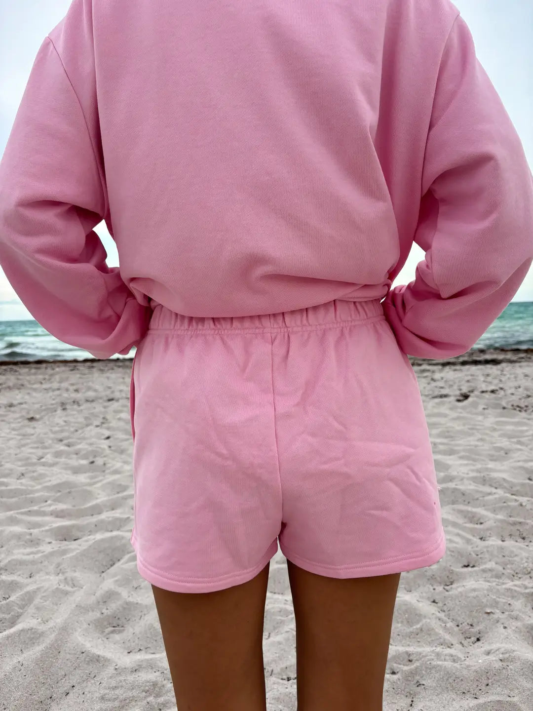 Sunkissedcoconut Embroidered Sweat Shorts 100% Cotton