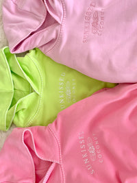Cotton Candy Stitched Sunkissedcoconut Logo Hoodie 100% Cotton