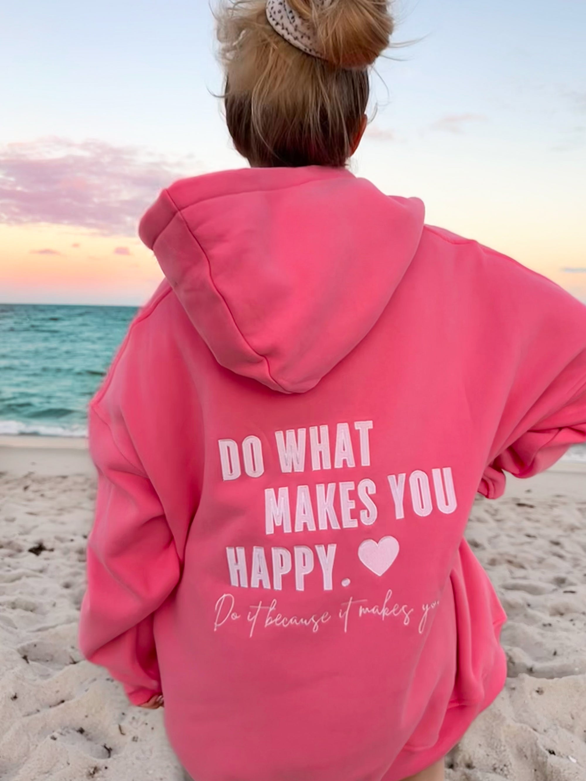 Hibiscus Do What Makes You Happy Hoodie