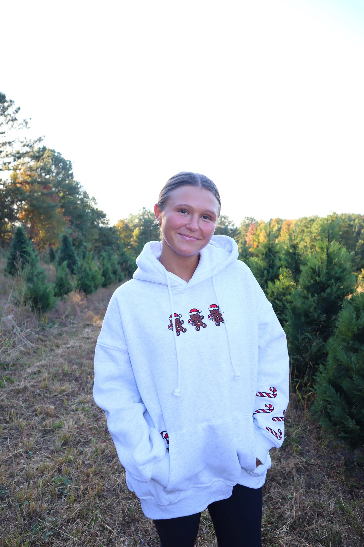 Gingerbread Recipe Christmas Embroider Hoodie