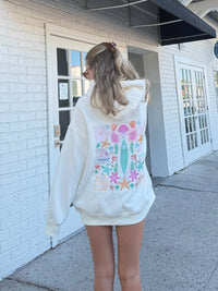Detailed Surfboard Embroidered Hoodie