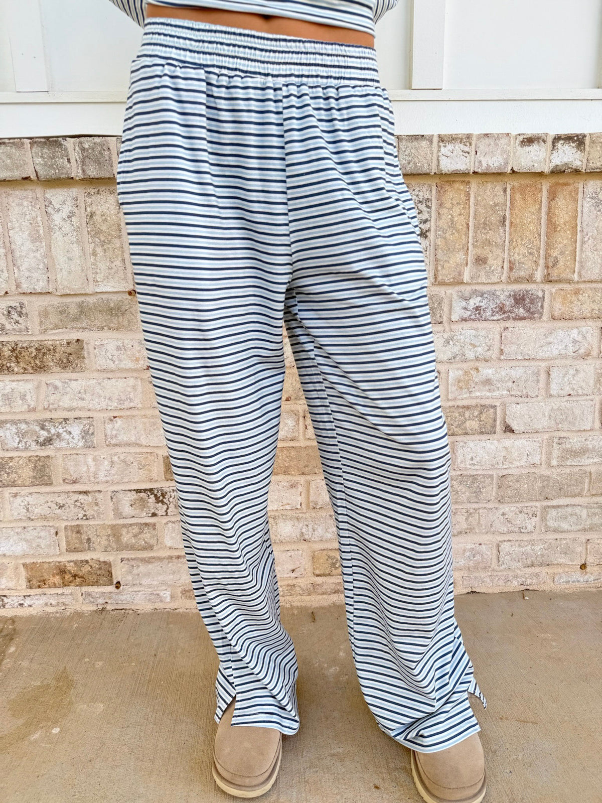 Ella Striped Flare Lounge Pants