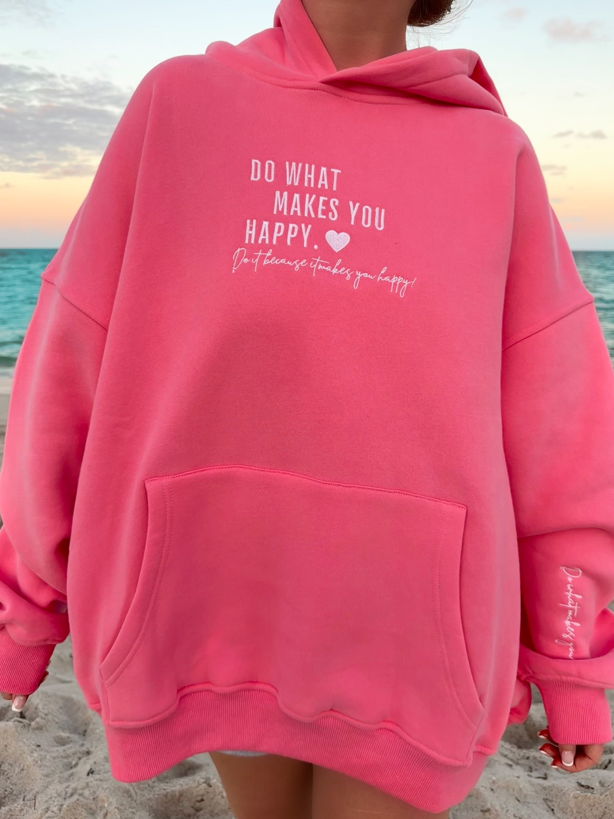 Hibiscus Do What Makes You Happy Hoodie