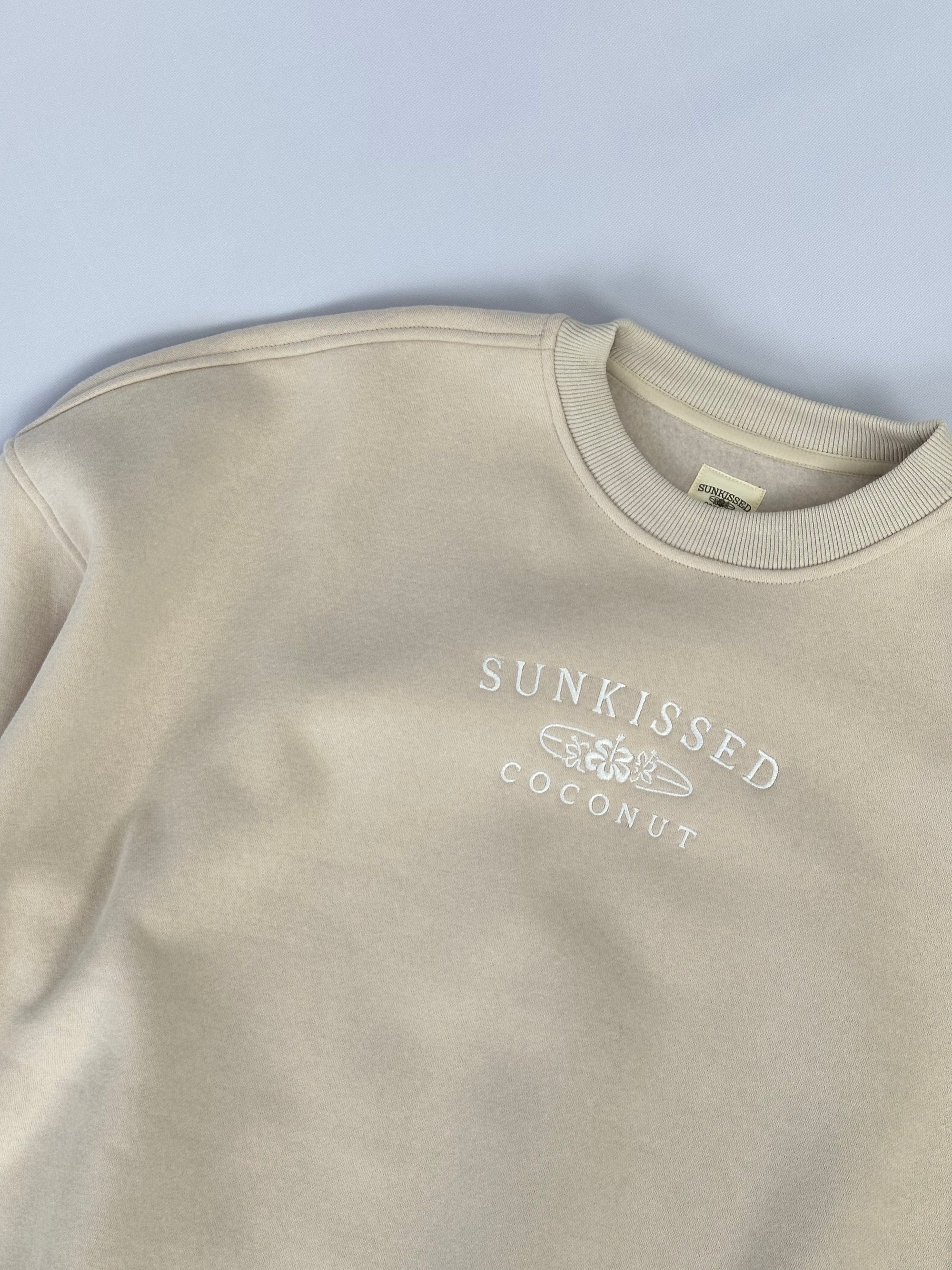 Sandstone Sunkissedcoconut Logo Embroider Sweatshirt