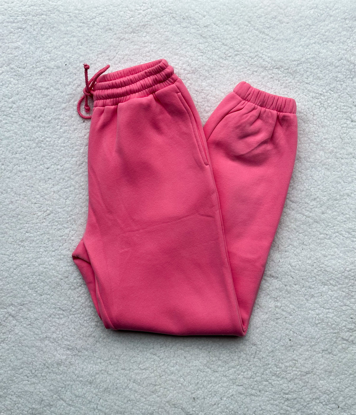 Hibiscus Pink Basic Blank Jogger Sweatpants