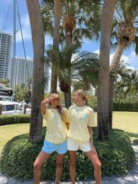 Banana Blue Tropical Comfort Colors Tee