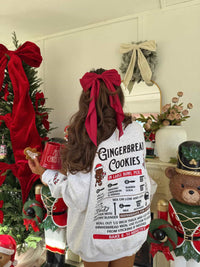 Pearl Grey Gingerbread Recipe Christmas Embroider Sweatshirt