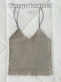 NEUTRAL VINTAGE RIBBED SEAMLESS TANKTOPS - Sunkissedcoconut