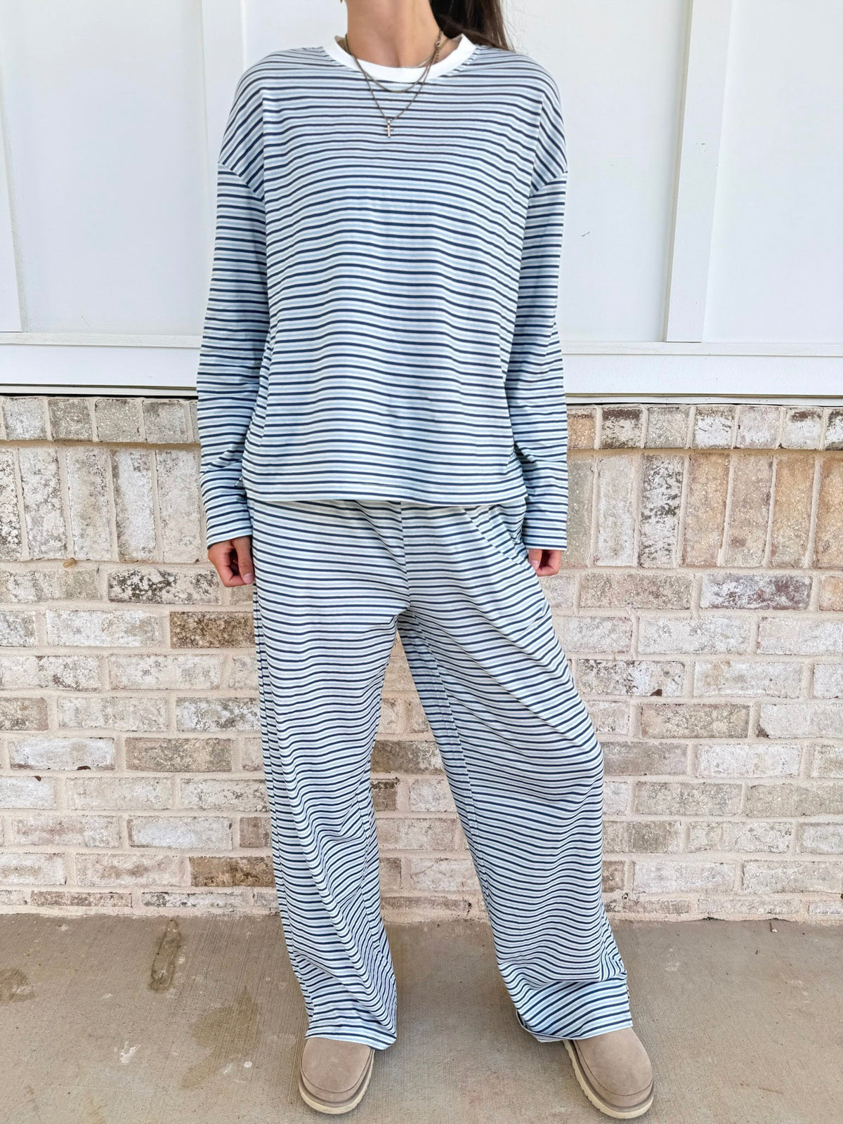 Ella Striped Flare Lounge Pants